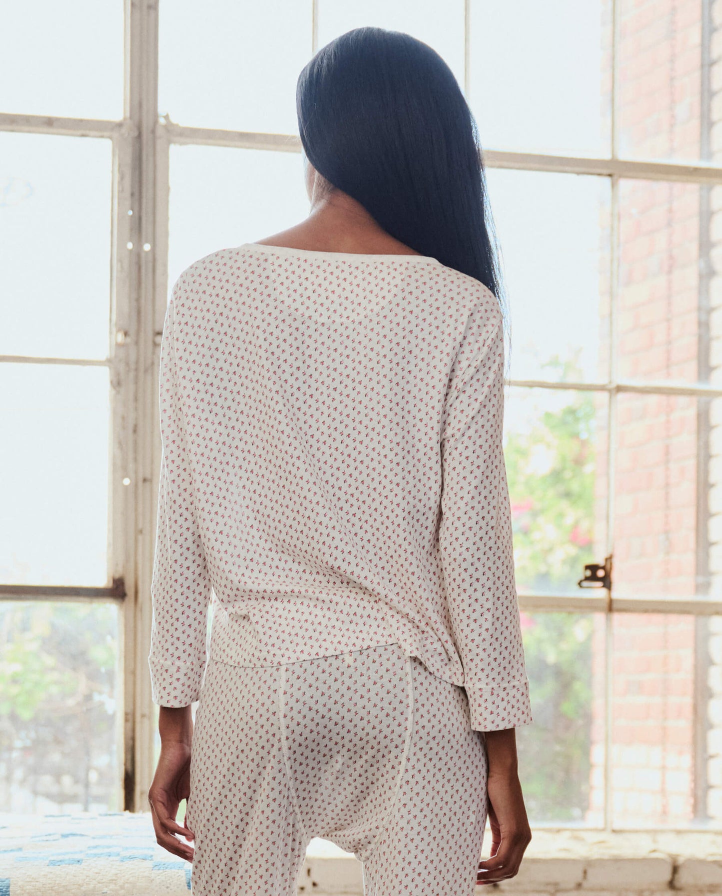 The Crop Sleep Henley. -- Calico Rose