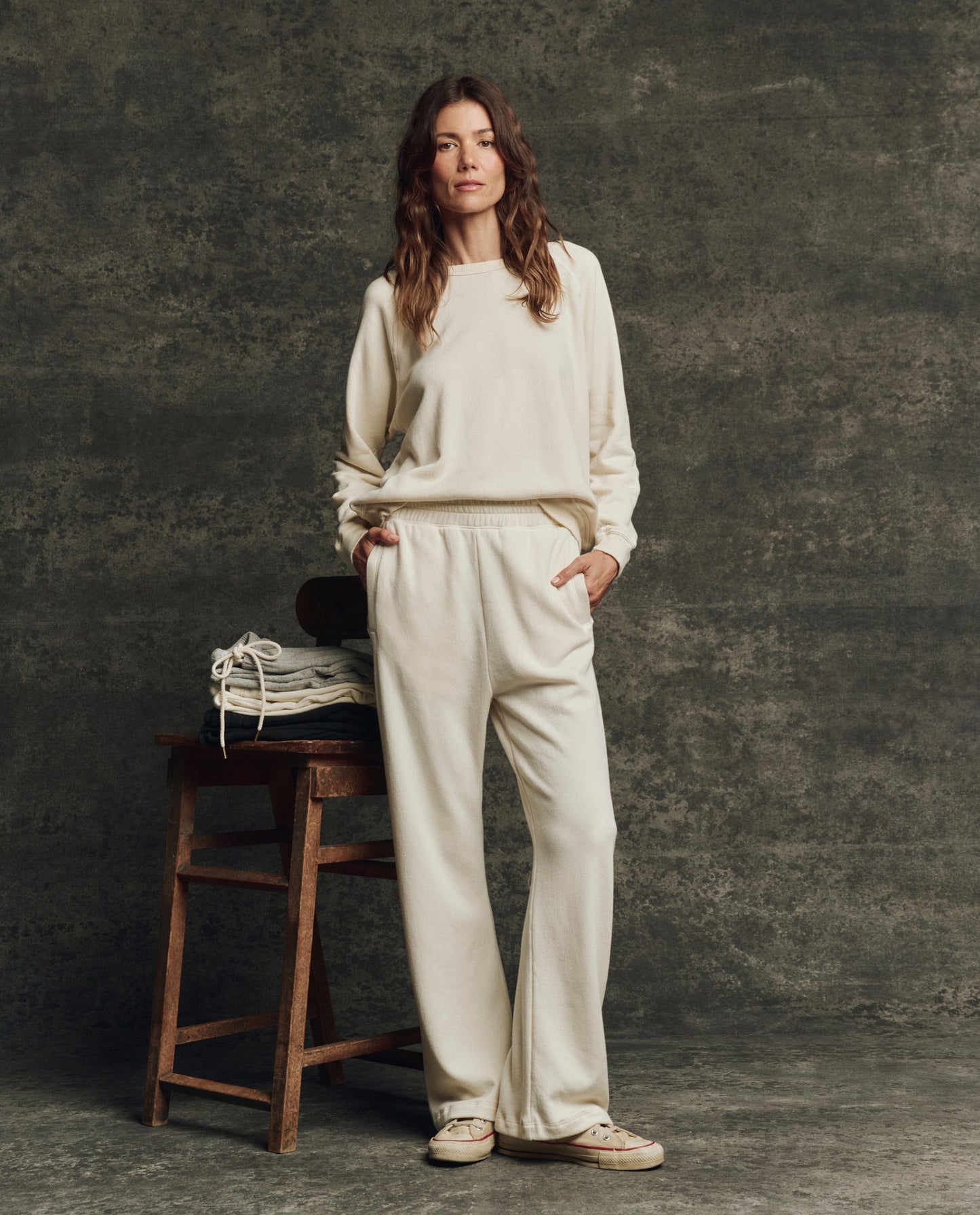 The Fleece Victory Sweatpant. Solid -- Washed White