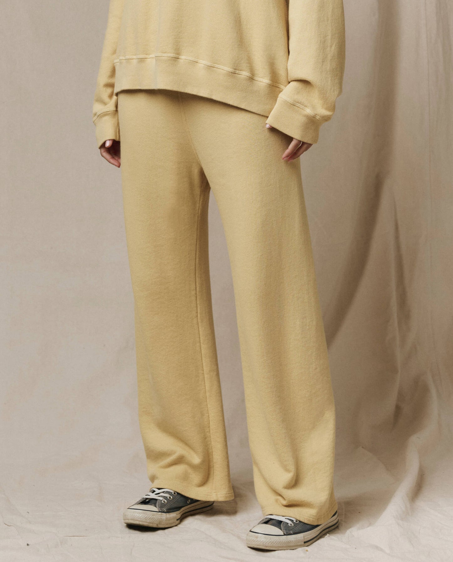 The Lap Sweatpant. Solid -- Butter Yellow