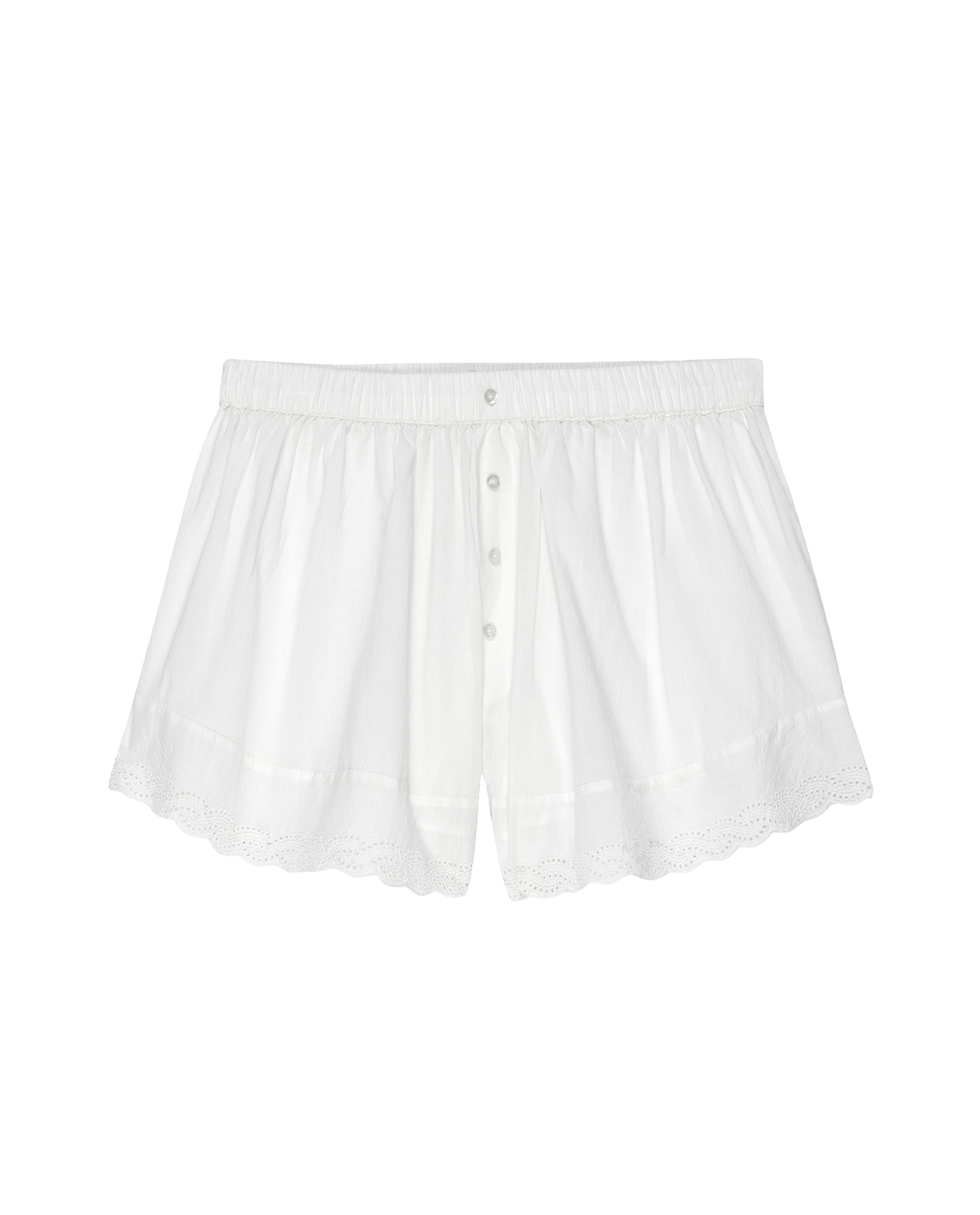 The Eyelet Tap Short. -- True White