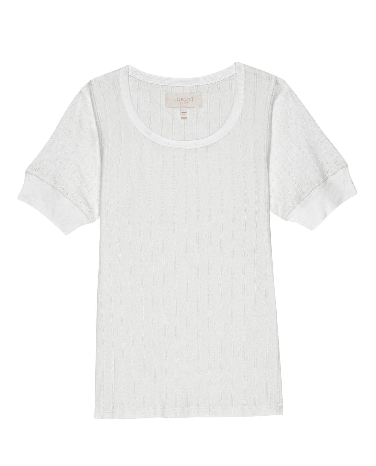 The Pointelle Ballet Tee. -- White