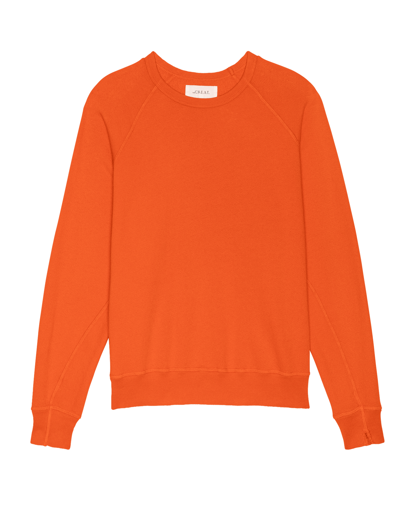 The College Sweatshirt. Solid -- Persimmon