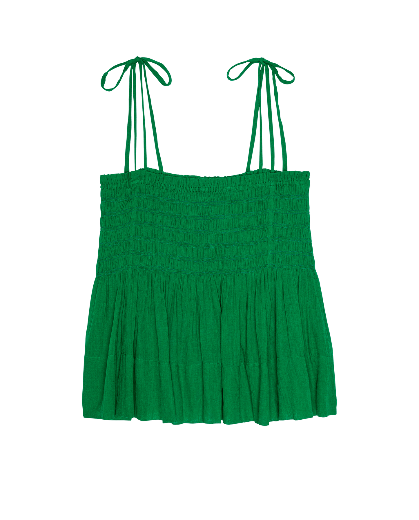 The Tide Smocked Top. -- Bright Sprig