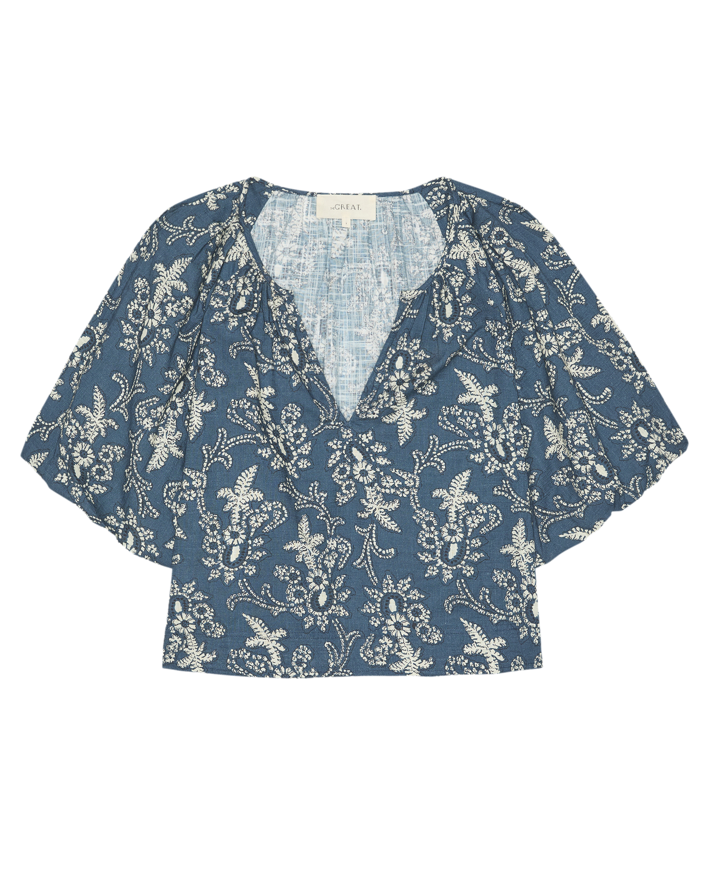 The Blythe Top. -- Indigo Bandana