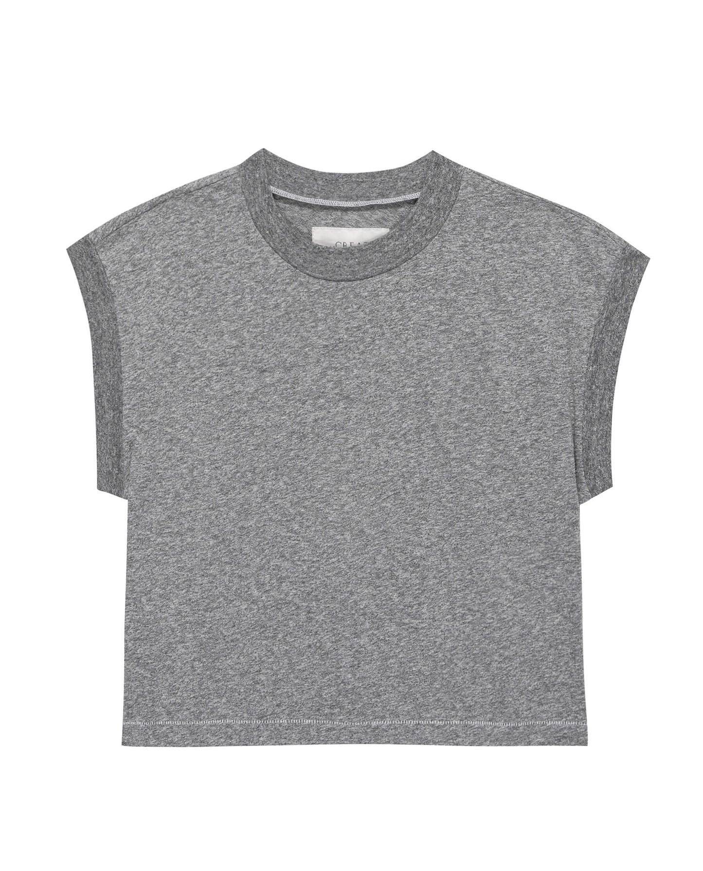 The Square Tee. -- Heather Grey