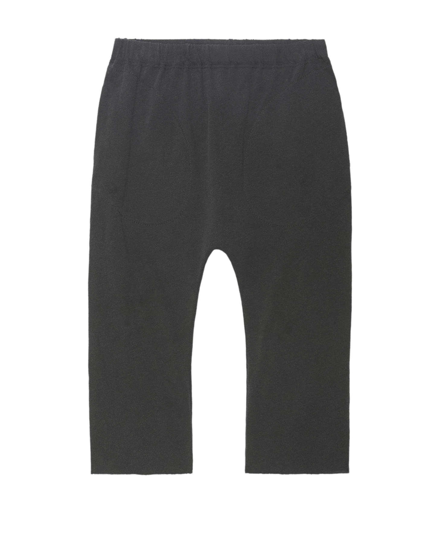 The Little Jersey Crop Pant. Solid -- Washed Black