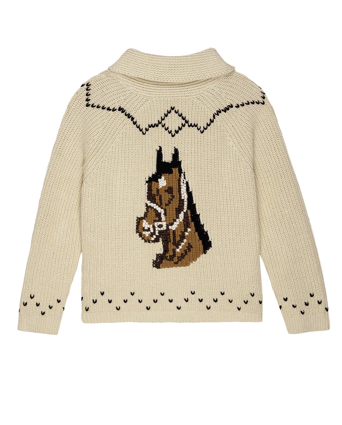 The Horse Lodge Cardigan. -- Cream