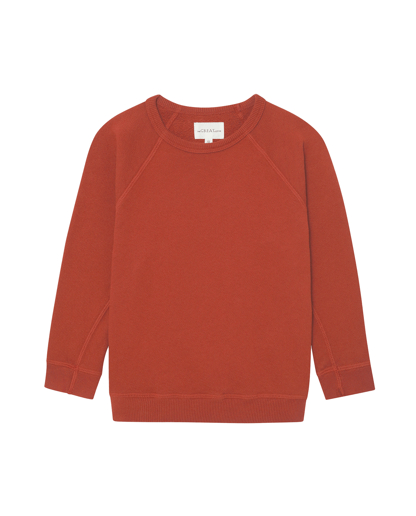 The Little College Sweatshirt. Solid -- Brick