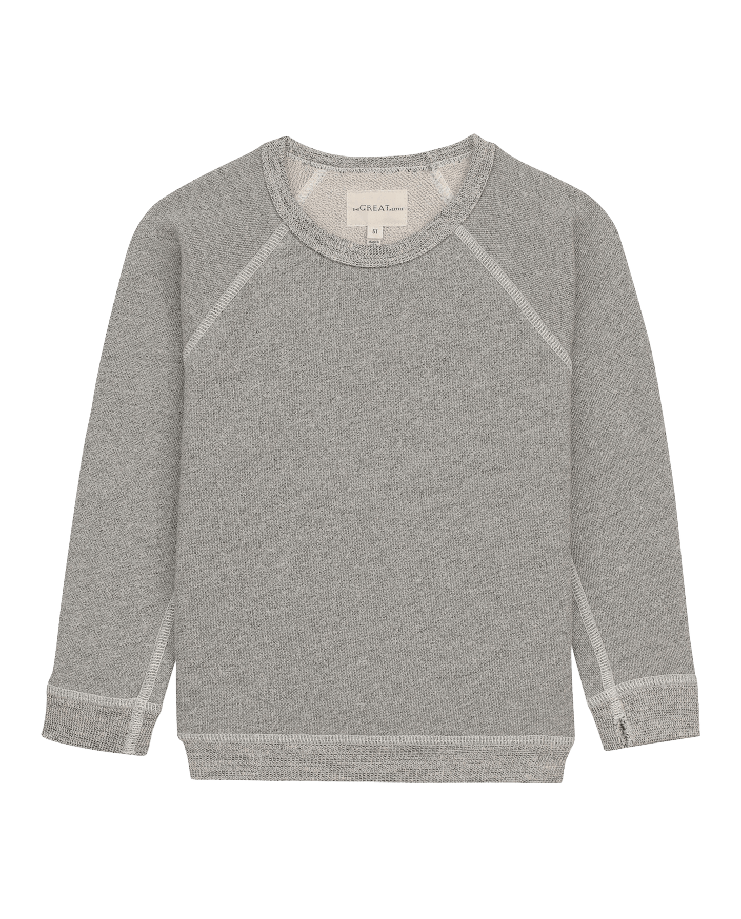 The Little College Sweatshirt. Solid -- Varsity Grey