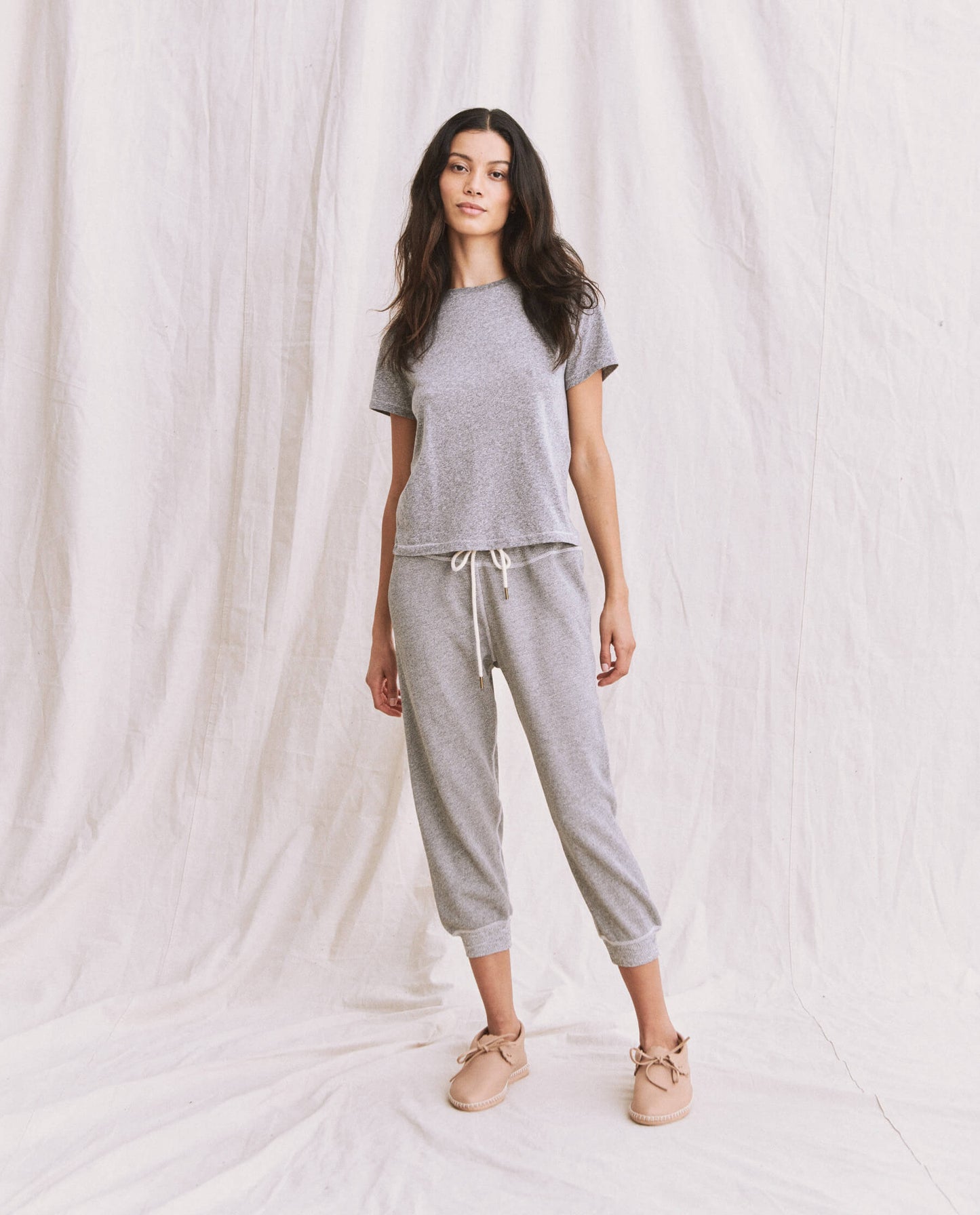 The Little Tee. Solid -- Heather Grey