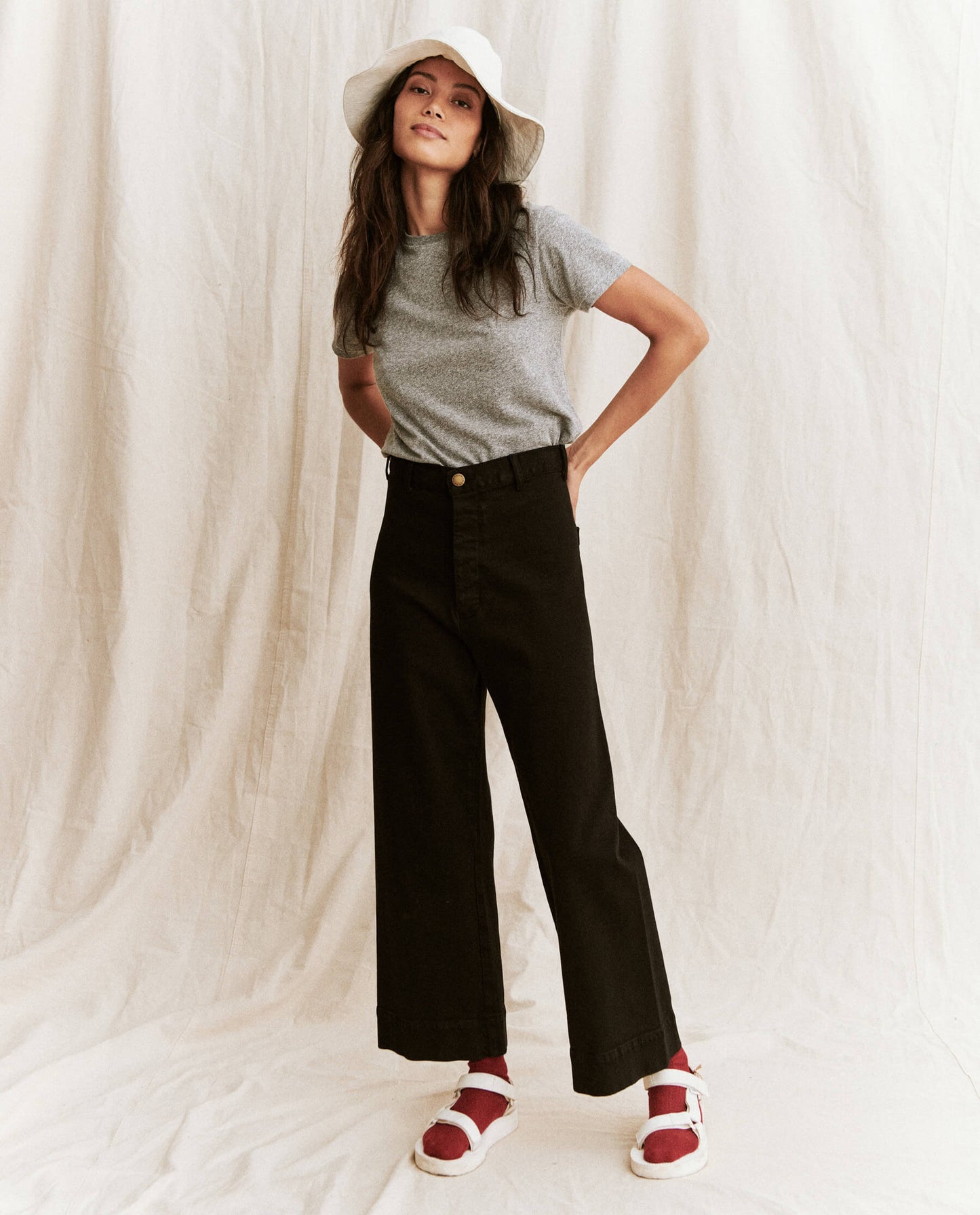 The Little Tee. Solid -- Heather Grey