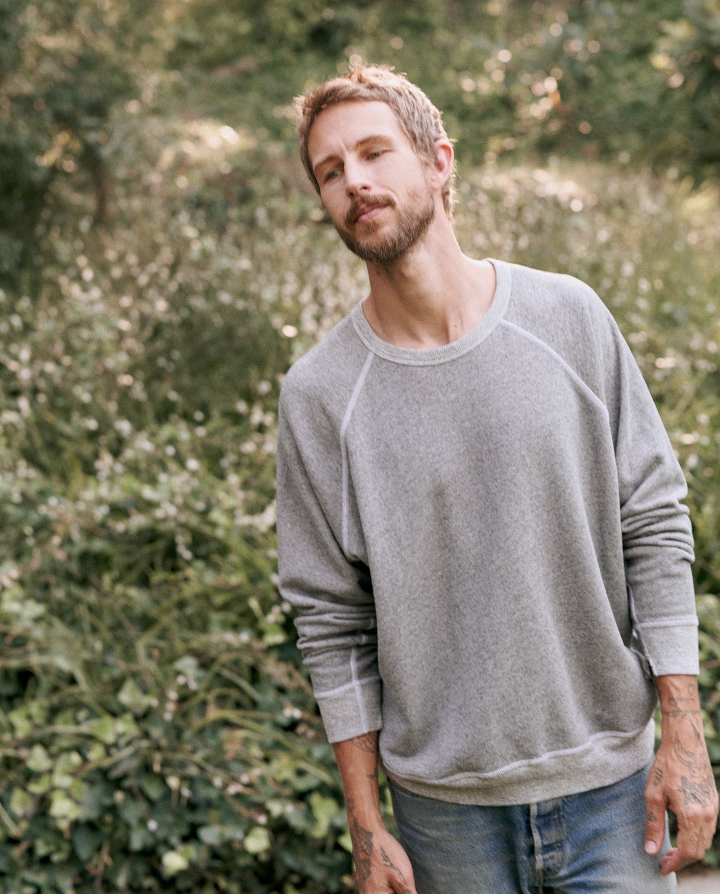 The Men's College Sweatshirt. -- VARSITY GREY