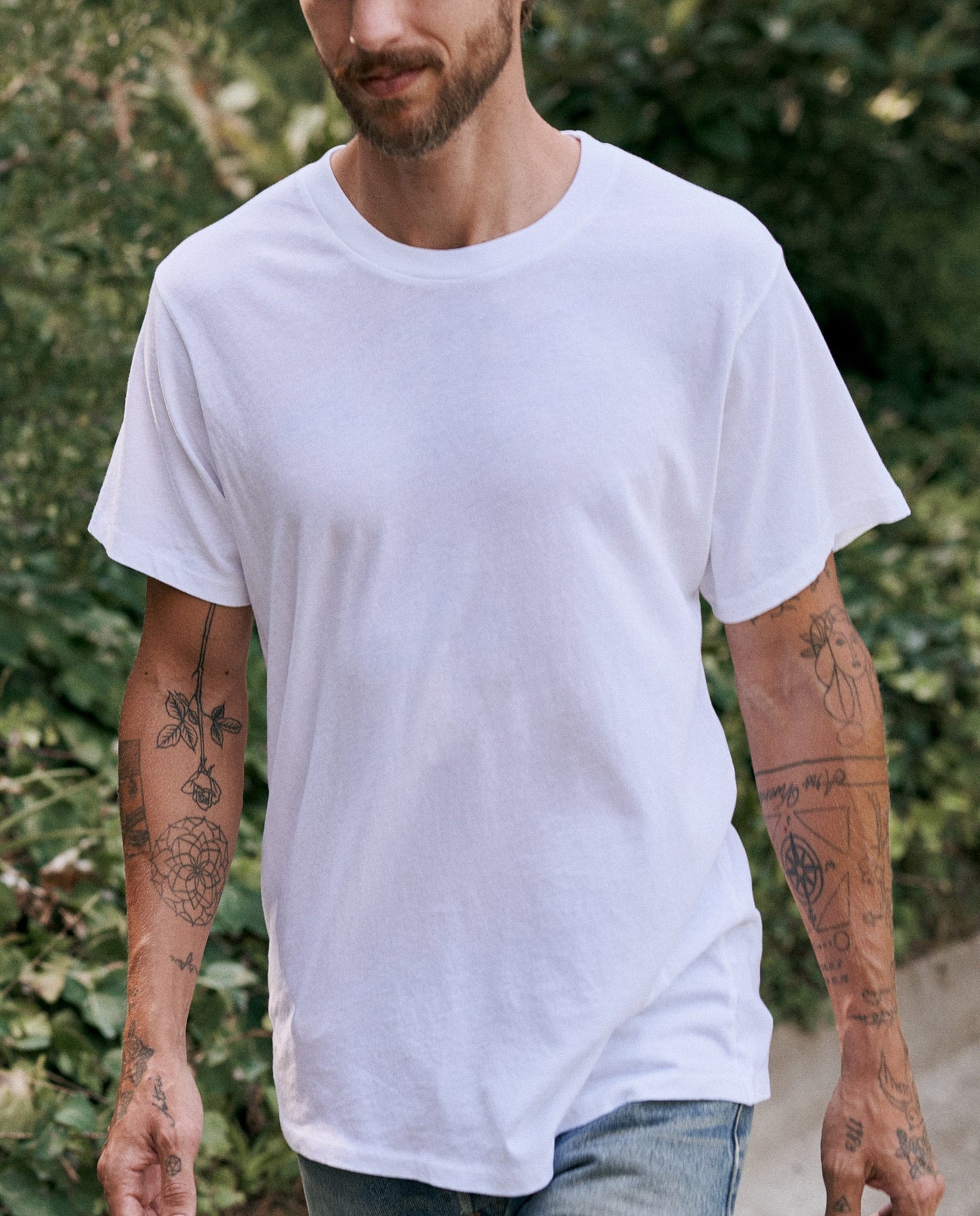 The Men's Slim Tee. -- TRUE WHITE