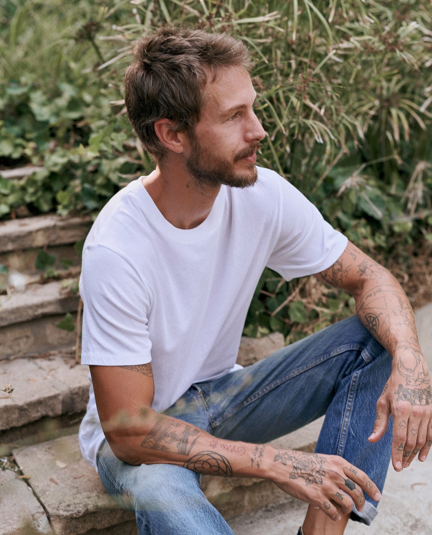 The Men's Slim Tee. -- TRUE WHITE