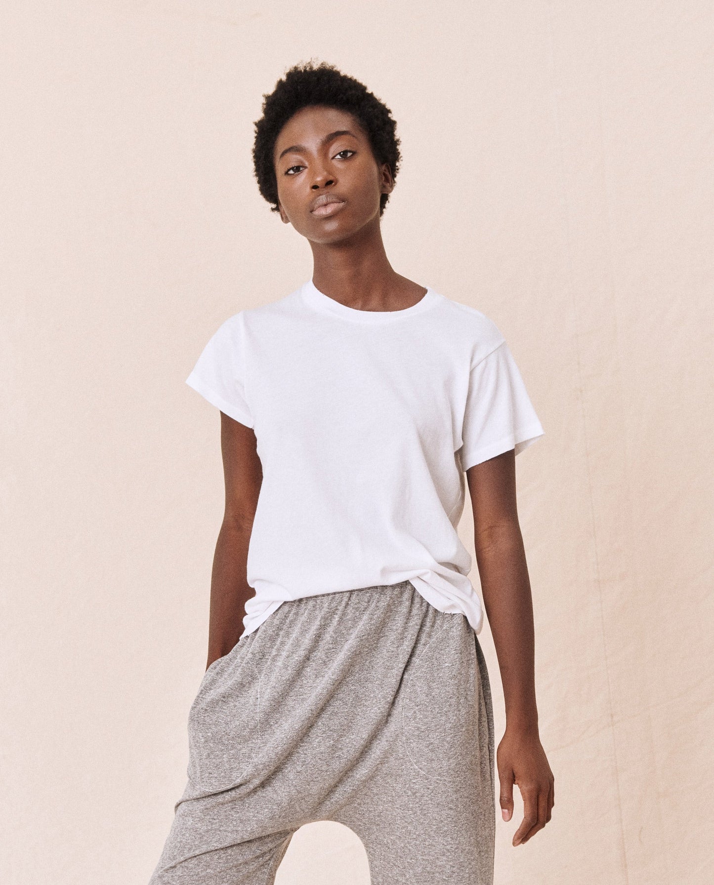 The Slim Tee. Solid -- True White